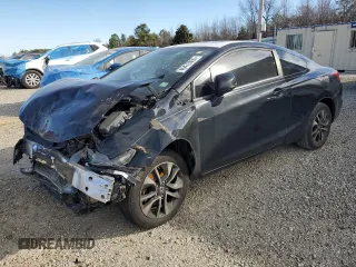2013 Honda Civic Cpe EX with VIN 2HGFG3B81DH510662, listed as a Copart auction lot 46478855 with 0 mi miles and Salvage Title. Bid and sale history available at carsss.com. Image 1.