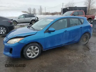 2013 Mazda 3 GX with VIN JM1BL1KF9D1834534, listed as a Copart auction lot 46580245 with 138,273 mi miles and Salvage Title. Bid and sale history available at carsss.com. Image 1.