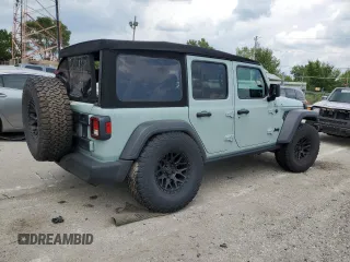 2023 Jeep Wrangler Sport S z VIN 1C4HJXDN7PW681537, wystawiony jako Copart lot #63458155 z przebiegiem 18 602 mil mil oraz Szkoda całkowita • Salvage title. Historia ofert i sprzedaży dostępna na DreamBid. Obrazek 3.