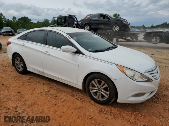 2013 Hyundai Sonata GLS with VIN 5NPEB4AC5DH629505, listed as a Copart auction lot 54120795 with 113,901 mi miles and Salvage Title. Bid and sale history available at carsss.com. Image 4.