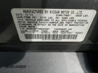 2014 Infiniti Q50 Premium with VIN JN1BV7AP7EM683087, listed as a Copart auction lot 52644335 with 189,344 mi miles and Salvage Title. Bid and sale history available at carsss.com. Image 12.