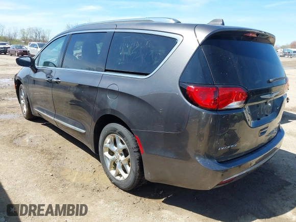 2017 Chrysler Pacifica Limited with VIN 2C4RC1GGXHR744875, listed as a IAAI auction lot 42080773 with 86,896 mi miles and . Bid and sale history available at DreamBid. Image 3.