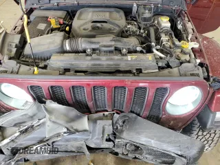 2021 Jeep Wrangler Unlimited Willys with VIN 1C4HJXDN9MW680787, listed as a Copart auction lot 53490605 with 65,122 mi miles and Salvage Title. Bid and sale history available at DreamBid. Image 12.