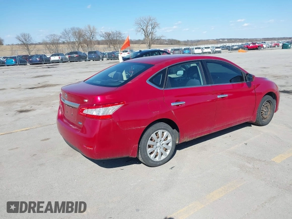 2013 Nissan Sentra S with VIN 3N1AB7AP7DL706915, listed as a IAAI auction lot 41883121 with 151,706 mi miles and . Bid and sale history available at DreamBid. Image 4.