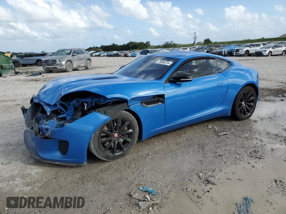 2018 Jaguar F-Type with VIN SAJDD1EV1JCK49554, listed as a Copart auction lot 78908314 with 77,069 mi miles and Salvage Title. Bid and sale history available at DreamBid. Image 1.