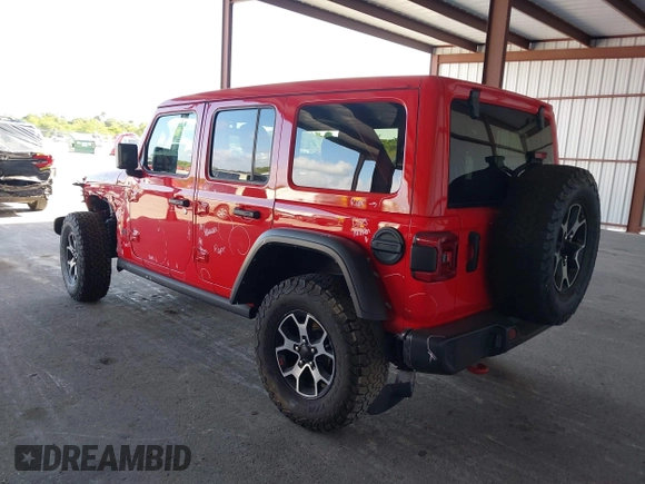 2021 Jeep Wrangler Unlimited Rubicon z VIN 1C4HJXFG8MW785318, wystawiony jako IAAI lot #42118969 z przebiegiem 61 572 mil mil oraz . Historia ofert i sprzedaży dostępna na DreamBid. Obrazek 3.