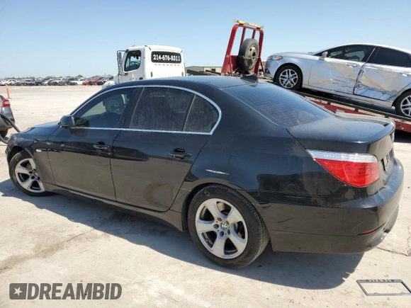 2008 BMW 5 Series 535i with VIN WBANW135X8CZ75971, listed as a Copart auction lot 52497715 with 61,050 mi miles and Salvage Title. Bid and sale history available at carsss.com. Image 2.