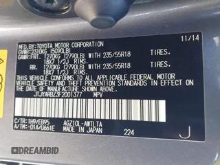 2015 Lexus NX 200t z VIN JTJYARBZ3F2001377, wystawiony jako IAAI lot #40848510 z przebiegiem 109 066 mil mil oraz . Historia ofert i sprzedaży dostępna na DreamBid. Obrazek 9.