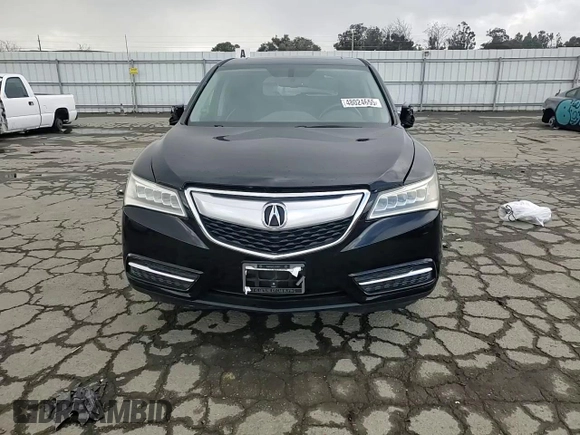 2014 Acura MDX with VIN 5FRYD4H25EB020319, listed as a Copart auction lot 48024655 with 112,842 mi miles and Salvage Title. Bid and sale history available at carsss.com. Image 10.