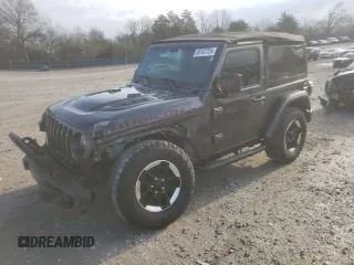 2020 Jeep Wrangler Rubicon with VIN 1C4HJXCG5LW233133, listed as a Copart auction lot 85187724 with 32,215 mi miles and Salvage title. Bid and sale history available at DreamBid. Image 1.