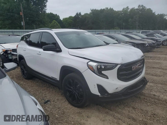 2020 GMC Terrain SLE with VIN 3GKALMEV8LL139327, listed as a Copart auction lot 57036415 with 61,130 mi miles and Salvage title. Bid and sale history available at DreamBid. Image 4.