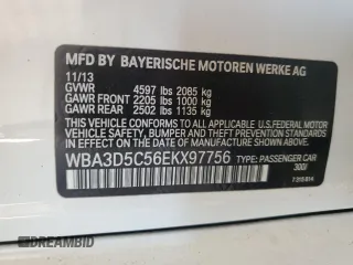 2014 BMW 3 Series 328d xDrive with VIN WBA3D5C56EKX97756, listed as a Copart auction lot 48629225 with 163,146 mi miles and Clean Title. Bid and sale history available at carsss.com. Image 12.