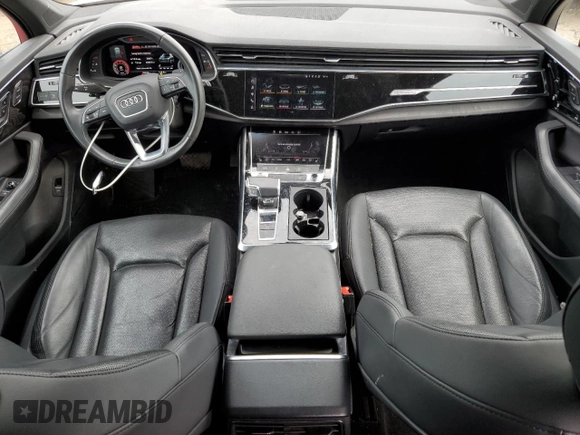 2022 Audi Q7 Premium Plus with VIN WA1LXBF71ND006313, listed as a Copart auction lot 58564665 with 35,938 mi miles and Salvage title. Bid and sale history available at DreamBid. Image 8.