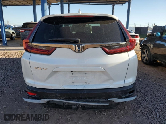 2022 Honda CR-V EX-L with VIN 2HKRW1H81NH404540, listed as a Copart auction lot 54071075 with 18,217 mi miles and Salvage Title. Bid and sale history available at carsss.com. Image 6.