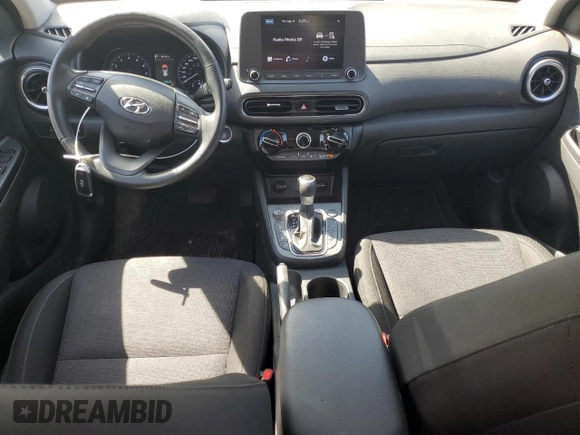 2022 Hyundai Kona Preferred with VIN KM8K22ABXNU781216, listed as a Copart auction lot 51425515 with 52,321 mi miles and Salvage Title. Bid and sale history available at DreamBid. Image 8.