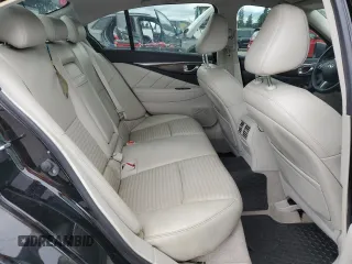 2016 Infiniti Q50 Red Sport 400 with VIN JN1FV7AR3GM451365, listed as a Copart auction lot 62960125 with 87,833 mi miles and Salvage title. Bid and sale history available at DreamBid. Image 10.