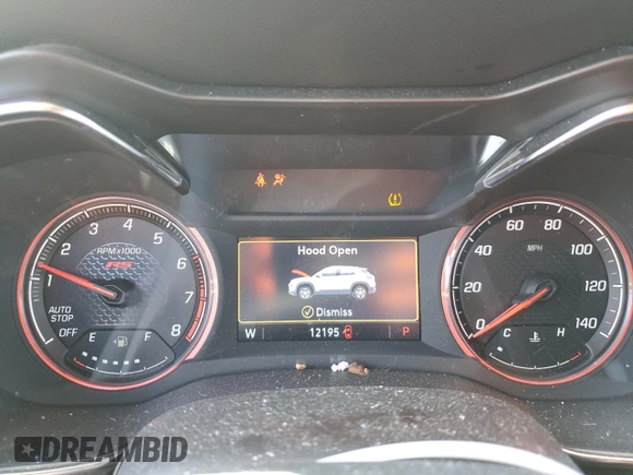 2022 Chevrolet TrailBlazer RS with VIN KL79MTSL7NB085500, listed as a Copart auction lot 44528984 with 12,195 mi miles and . Bid and sale history available at DreamBid. Image 9.