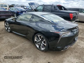 2018 Lexus LC with VIN JTHHP5AY7JA005268, listed as a Copart auction lot 52507585 with 17,572 mi miles and Salvage Title. Bid and sale history available at carsss.com. Image 2.
