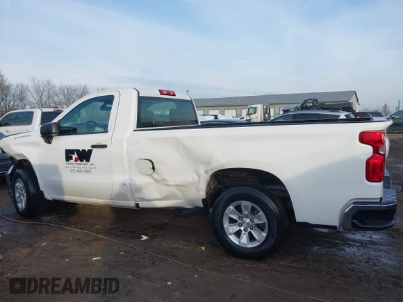 2020 Chevrolet Silverado 1500 Work Truck with VIN 3GCNWAEF6LG262192, listed as a IAAI auction lot 41051629 with 46,663 mi miles. Bid and sale history available at carsss.com. Image 14.