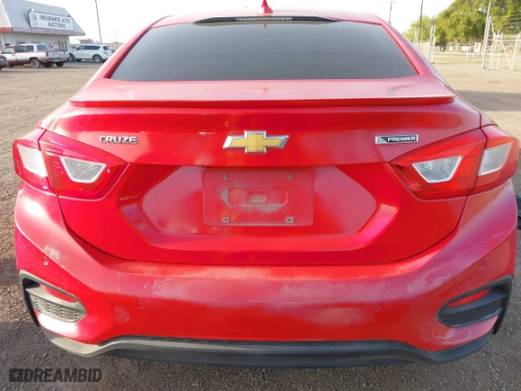 2016 Chevrolet Cruze Premier with VIN 1G1BG5SM1G7267952, listed as a IAAI auction lot 41851665 with 88,002 mi miles. Bid and sale history available at carsss.com. Image 16.