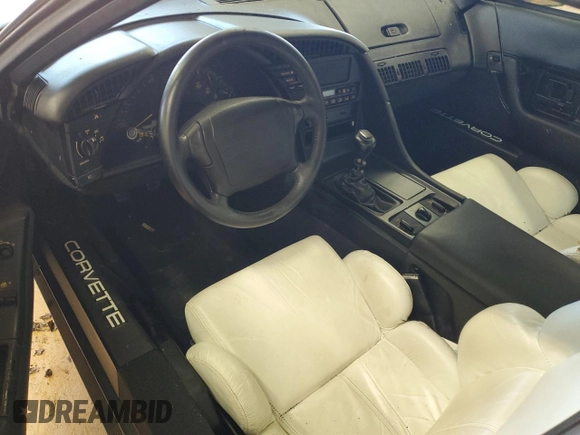 1993 Chevrolet Corvette with VIN 1G1YY23P8P5104791, listed as a Copart auction lot 55952665 with Not provided miles and Salvage title. Bid and sale history available at DreamBid. Image 8.