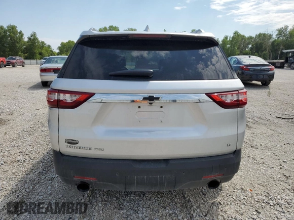 2018 Chevrolet Traverse LT Cloth with VIN 1GNEVGKW4JJ260888, listed as a Copart auction lot 65839334 with 131,692 mi miles and Salvage Title. Bid and sale history available at carsss.com. Image 6.