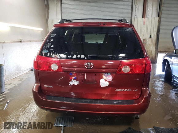 2006 Toyota Sienna CE with VIN 5TDZA23C16S460618, listed as a Copart auction lot 48581875 with 185,505 mi miles and Salvage Title. Bid and sale history available at carsss.com. Image 6.