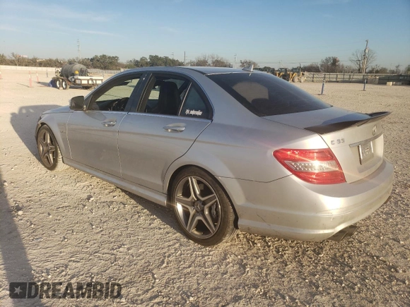 2009 Mercedes-Benz C 63 AMG with VIN WDDGF77X59F251024, listed as a Copart auction lot 86815874 with 116,990 mi miles and Salvage Title. Bid and sale history available at DreamBid. Image 2.