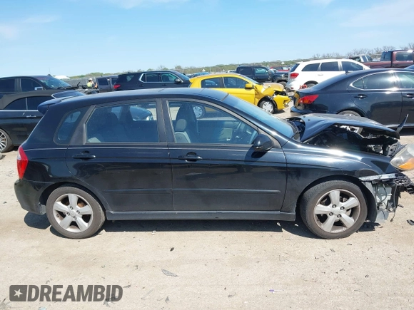 2008 Kia Spectra with VIN KNAFE162385016733, listed as a IAAI auction lot 41924912 with 159,856 mi miles. Bid and sale history available at carsss.com. Image 14.