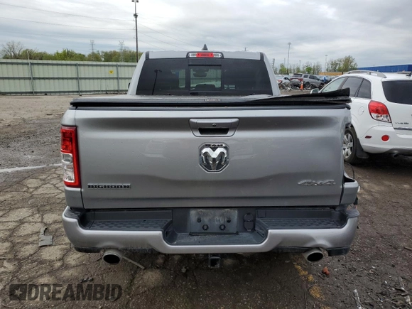 2024 Ram 1500 Big Horn with VIN 1C6SRFFT9RN118123, listed as a Copart auction lot 56187125 with 35,691 mi miles and Salvage title. Bid and sale history available at DreamBid. Image 6.