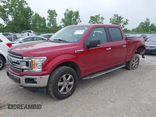 2018 Ford F-150 XL with VIN 1FTFW1E56JFE42735, listed as a IAAI auction lot 42382728 with 97,339 mi miles and . Bid and sale history available at DreamBid. Image 2.