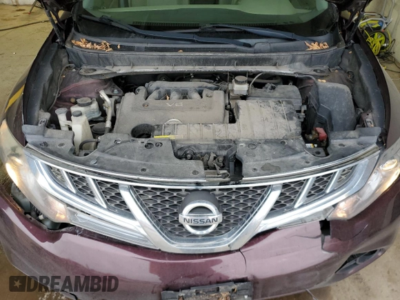 2013 Nissan Murano SV with VIN JN8AZ1MW4DW304888, listed as a Copart auction lot 44123955 with 134,020 mi miles and Salvage Title. Bid and sale history available at carsss.com. Image 12.