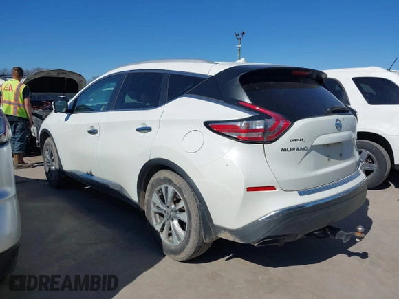 2016 Nissan Murano SL z VIN 5N1AZ2MH9GN108034, wystawiony jako IAAI lot #41712053 z przebiegiem 98 502 mil mil oraz . Historia ofert i sprzedaży dostępna na DreamBid. Obrazek 14.