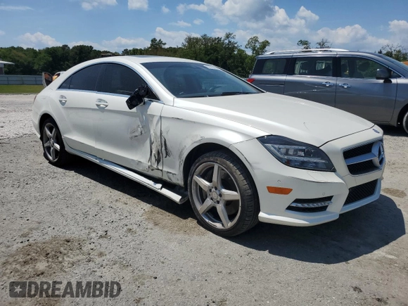 2014 Mercedes-Benz CLS-Class CLS 550 with VIN WDDLJ7DB1EA107497, listed as a Copart auction lot 52579694 with 99,752 mi miles and Salvage Title. Bid and sale history available at carsss.com. Image 4.