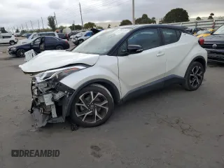 2019 Toyota C-HR XLE with VIN NMTKHMBX8KR084750, listed as a Copart auction lot 47681295 with 43,661 mi miles and Non Repairable. Bid and sale history available at carsss.com. Image 1.