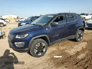 2017 Jeep Compass Trailhawk with VIN 3C4NJDDB0HT645607, listed as a Copart auction lot 51413845 with 125,004 mi miles and Salvage title. Bid and sale history available at DreamBid. Image 1.