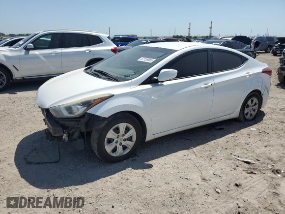 2016 Hyundai Elantra SE with VIN 5NPDH4AE0GH750961, listed as a Copart auction lot 52159865 with 150,489 mi miles and Salvage Title. Bid and sale history available at DreamBid. Image 1.