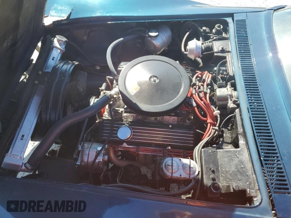 1972 Chevrolet Corvette with VIN 1Z37K2S513355, listed as a Copart auction lot 82448774 with 18,628 mi miles and Salvage title. Bid and sale history available at DreamBid. Image 11.