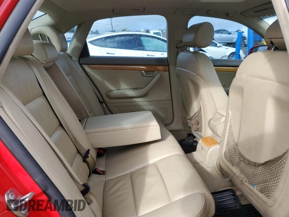2008 Audi A4 2.0T with VIN WAUAF78E38A051961, listed as a Copart auction lot 86548634 with 170,675 mi miles and Salvage Title. Bid and sale history available at carsss.com. Image 10.