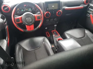 2015 Jeep Wrangler Unlimited Sahara with VIN 1C4BJWEG6FL643460, listed as a Copart auction lot 58557765 with 130,181 mi miles and Salvage title. Bid and sale history available at DreamBid. Image 8.