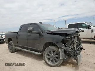 2024 Ram 2500 Big Horn with VIN 3C6UR5DL3RG119413, listed as a Copart auction lot 55709064 with 33,197 mi miles and Salvage title. Bid and sale history available at DreamBid. Image 4.