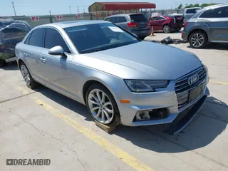 2019 Audi A4 Premium with VIN WAUGMAF40KN002742, listed as a IAAI auction lot 41902534 with 87,165 mi miles. Bid and sale history available at carsss.com. Image 1.