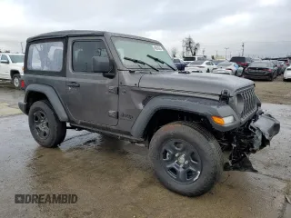 2024 Jeep Wrangler Willys with VIN 1C4PJXAG6RW368774, listed as a Copart auction lot 48961045 with 1,191 mi miles and Salvage title. Bid and sale history available at DreamBid. Image 4.