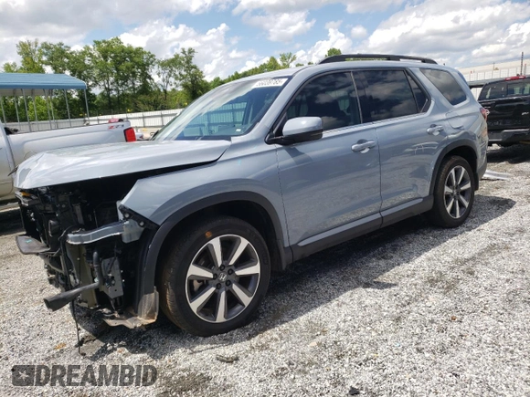 2023 Honda Pilot Touring with VIN 5FNYG2H78PB006054, listed as a Copart auction lot 56039785 with 35,831 mi miles and Salvage title. Bid and sale history available at DreamBid. Image 1.