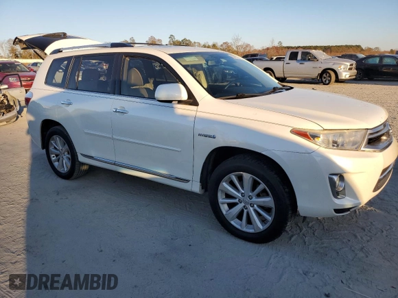 2012 Toyota Highlander Hybrid Limited with VIN JTEDC3EH8C2008554, listed as a Copart auction lot 83476734 with 121,993 mi miles and Salvage Title. Bid and sale history available at carsss.com. Image 4.