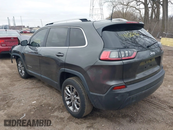 2019 Jeep Cherokee Latitude Plus with VIN 1C4PJLLB4KD382412, listed as a IAAI auction lot 41853246 with 97,512 mi miles. Bid and sale history available at carsss.com. Image 3.