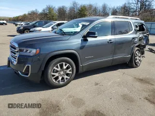 2020 GMC Acadia SLT z VIN 1GKKNULS7LZ214115, wystawiony jako Copart lot #54051405 z przebiegiem 56 588 mil mil oraz Szkoda całkowita • Salvage title. Historia ofert i sprzedaży dostępna na DreamBid. Obrazek 1.