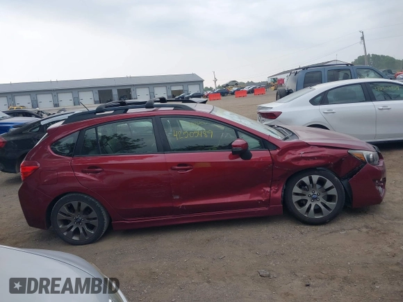 2015 Subaru Impreza Special Sports Limited with VIN JF1GPAW62F8205993, listed as a IAAI auction lot 42505489 with 110,774 mi miles and . Bid and sale history available at DreamBid. Image 13.