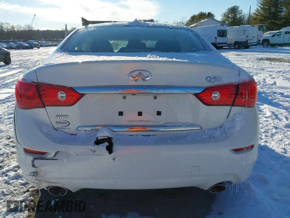 2017 Infiniti Q50 3.0t Premium with VIN JN1EV7AR1HM838509, listed as a IAAI auction lot 41376613 with 1 mi miles. Bid and sale history available at carsss.com. Image 17.