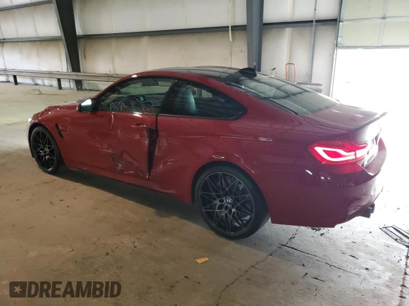 2018 BMW M4 with VIN WBS4Y9C51JAG66930, listed as a Copart auction lot 57155874 with 31,727 mi miles. Bid and sale history available at carsss.com. Image 2.